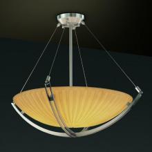 Justice Design Group PNA-9722-35-BANL-NCKL - 24" Pendant Bowl w/ Crossbar