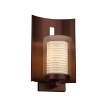 Justice Design Group POR-7591W-10-SAWT-DBRZ - Embark 1-Light Outdoor Wall Sconce