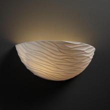 Justice Design Group POR-8802-WAVE - Limoges Waves Porcelain Bisque