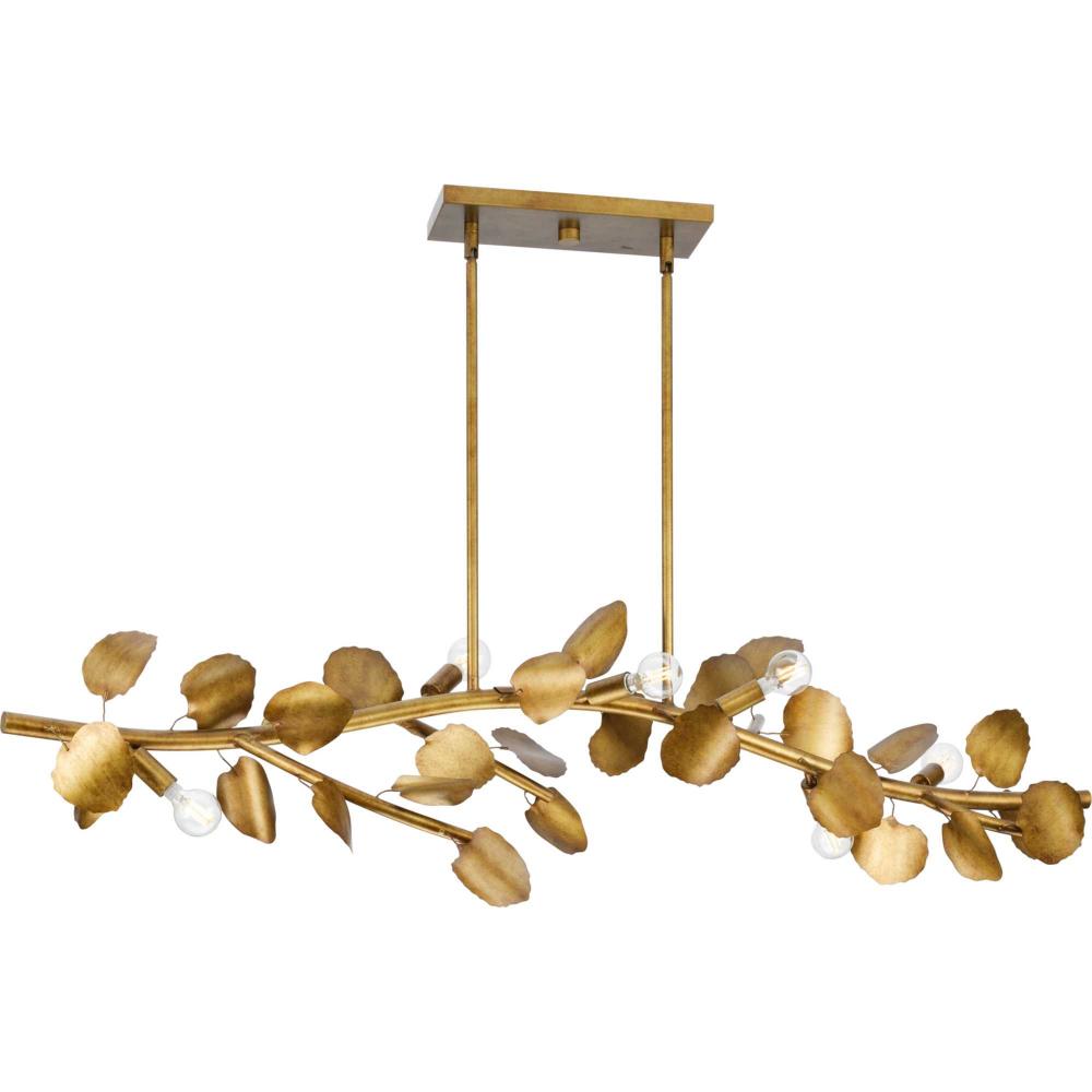 Laurel Collection 7-Light Gold Ombre Transitional Linear Light