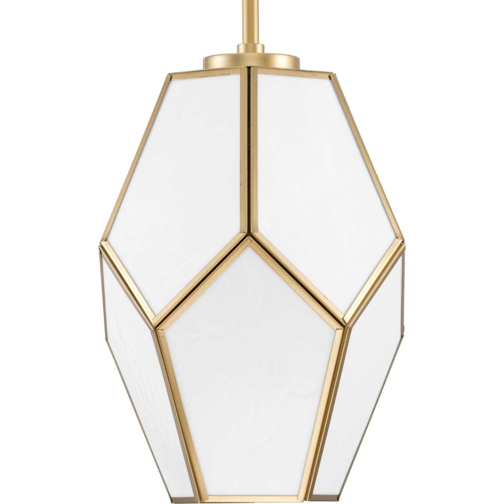 Latham Collection One-Light Vintage Brass Contemporary Pendant