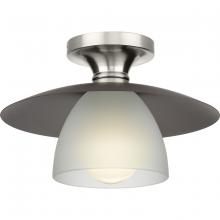 Progress P350233-009 - Trimble Collection One-Light Brushed Nickel 12" Semi-Flush Mount