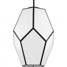 Progress P500436-31M - Latham Collection One-Light Matte Black Contemporary Pendant