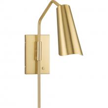 Progress P710131-191 - Cornett Collection One-Light Brushed Gold Contemporary Wall Sconce