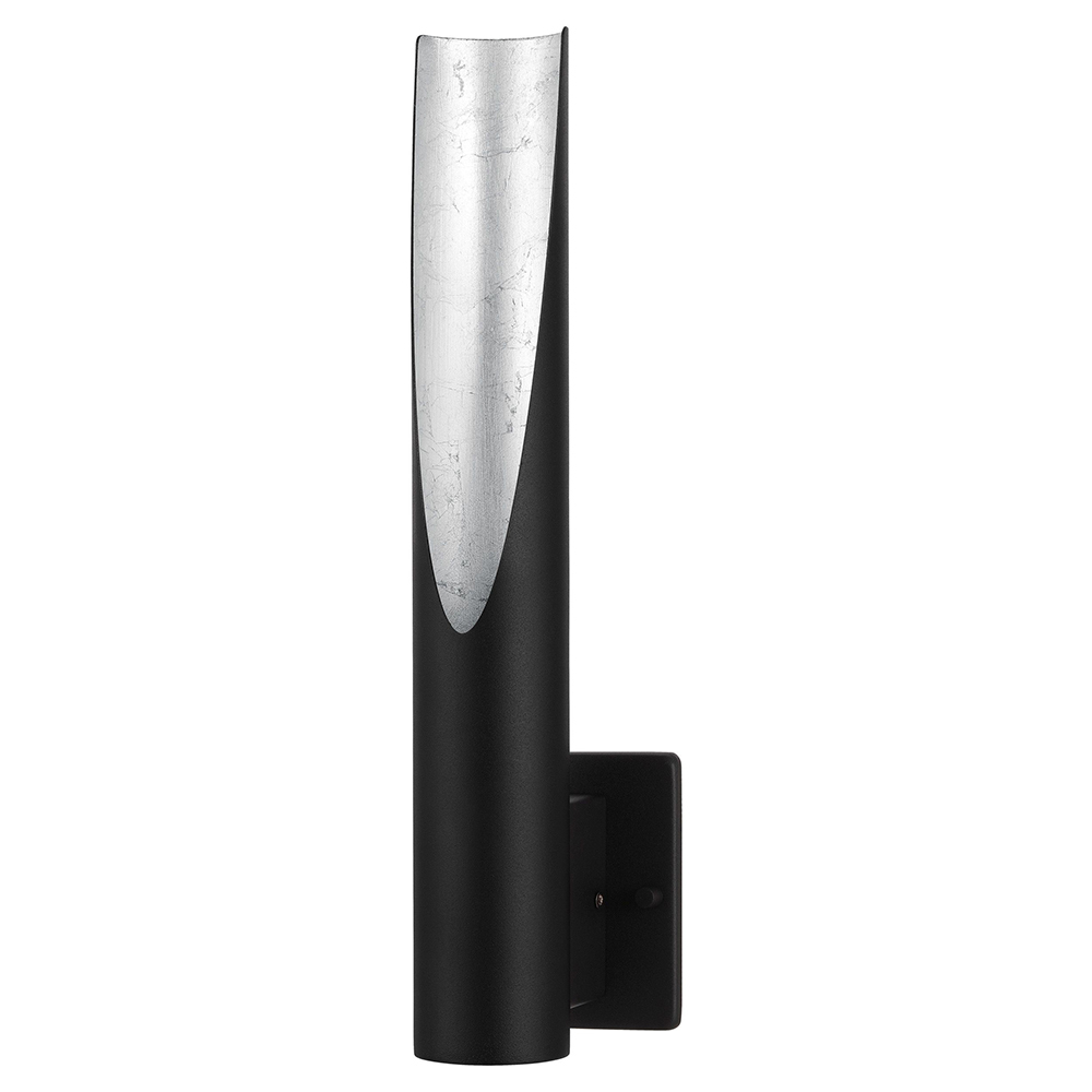 Barbotto - Wall Sconce Black and Silver 10W GU10 LED
