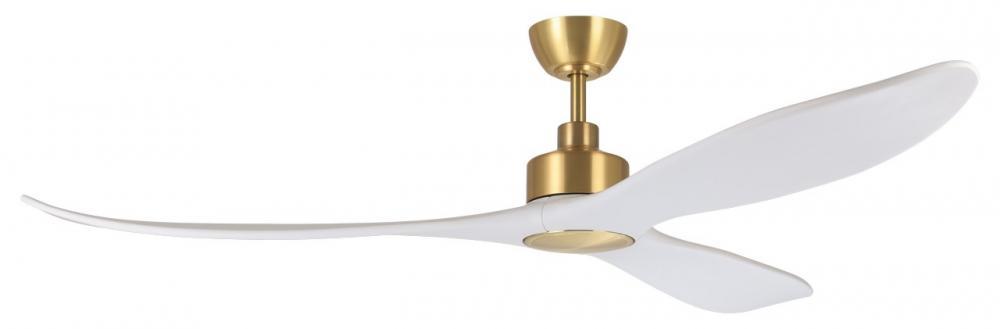 72" WESTERLY c/fan, Sat.Brass/White