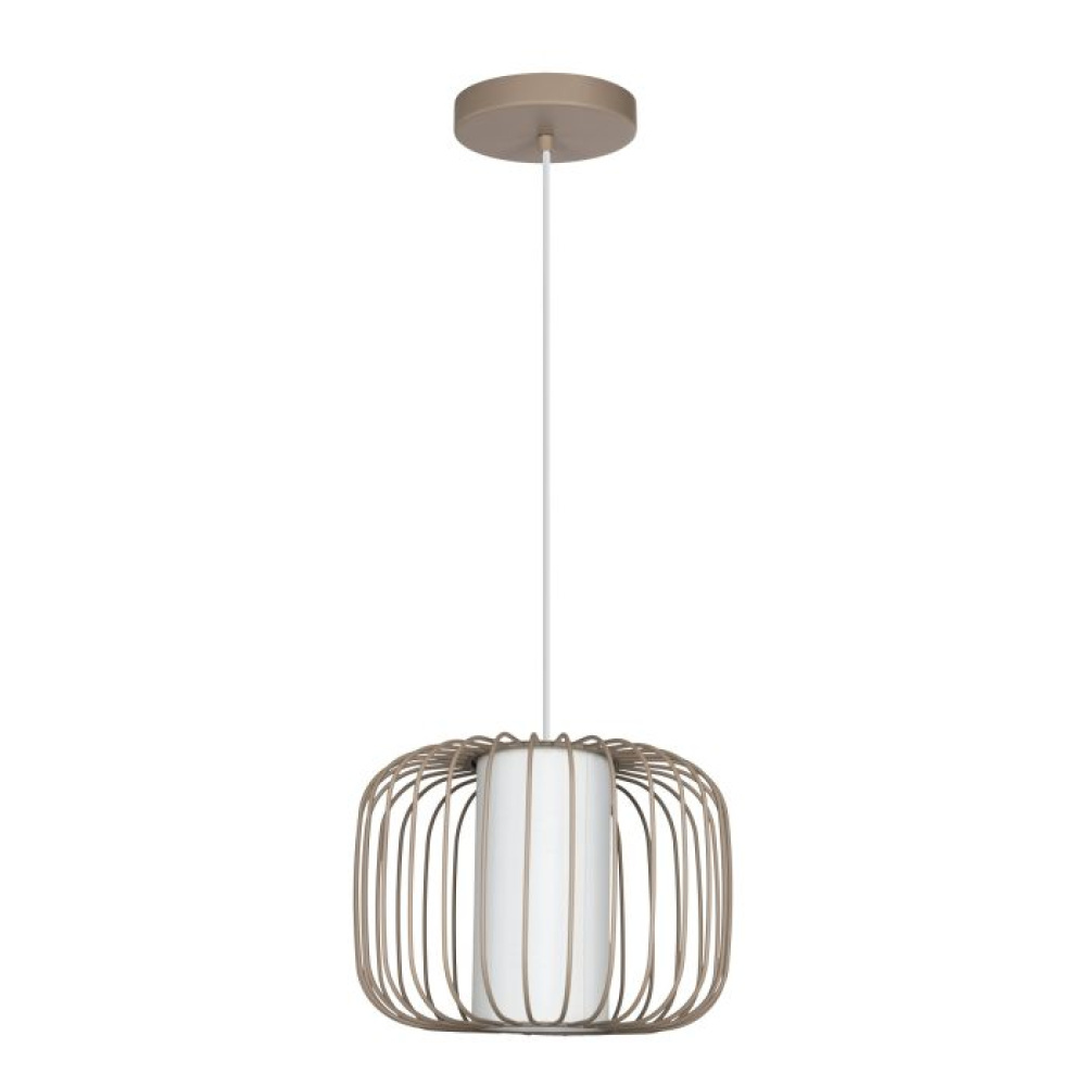 1 LT Pendant w/ Sandy Finish & White Shade