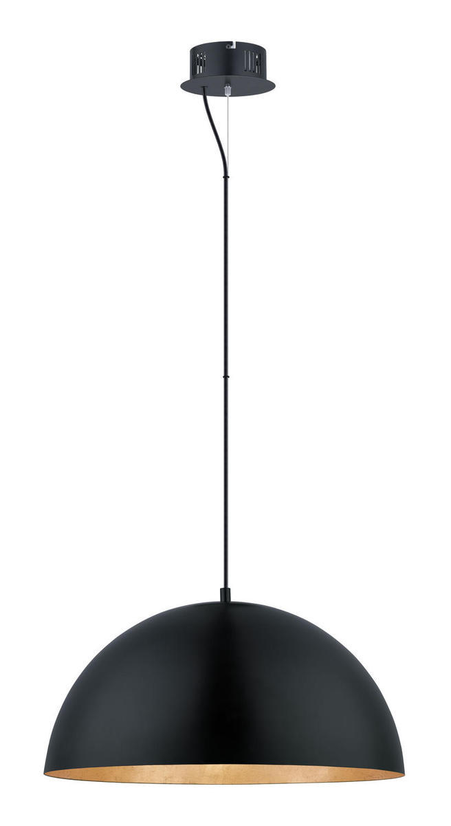 1x22.5W LED Pendant With Black & Gold Finish