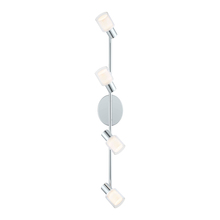 Eglo 200368A - 4 LT Integrated LED Track Light w/ Chrome Finish & Fosted Glass Surrounded by Clear Glass Lamp Heads