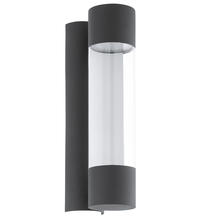 Eglo 202562A - LED Outdoor Wall Light w/ Anthracite Finish & Clear Acrylic Shade