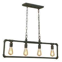 Eglo 202848A - 4x60W Linear Pendant w/ Zinc Finish