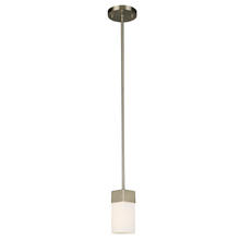 Eglo 202866A - 1x60W Mini Pendant With Brushed Nickel Finish & Frosted Glass