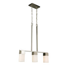 Eglo 202868A - 3x60W Multi Light Pendant With Brushed Nickel Finish & Frosted Glass