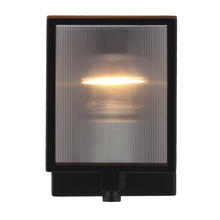 Eglo 203727A - 1x60W Wall Sconce w/ Black & Brushed Nickel Finish w/ Reeded Glass