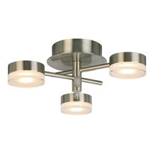Eglo 203971A - 3x18W Integrated LED Ceiling Light With Brushed Nickel Finish