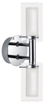 Eglo 88194A - 2x40W Vanity Light With Chrome Finish & Frosted & Clear Glass