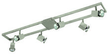 Eglo 93679A - 6 LT Track Light w/ Matte Nickel Finish and Adjustable Lamp Heads