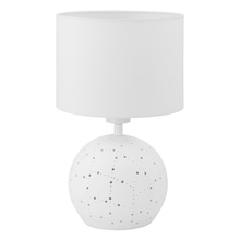 Eglo 98381A - Montalbano - Table Lamp White White Fabric Shade
