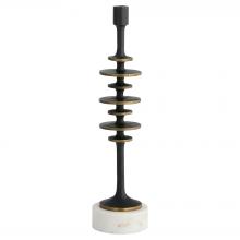 Cyan Designs 12012 - Barcelo Candleholder | Antique Bronze | White | Brass - Medium