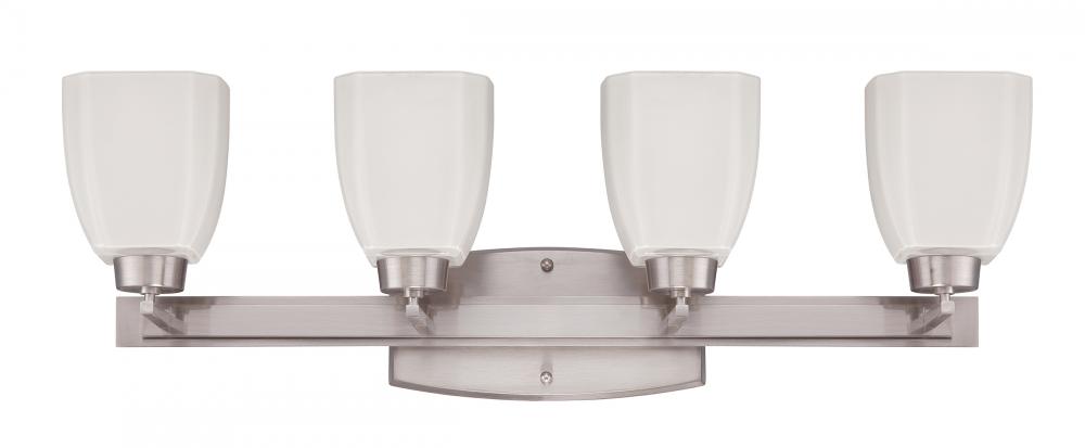 Bridwell 4 Light Vanity in Brushed Polished Nickel