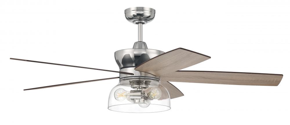 52" Ceiling Fan w/Wi-Fi, DC Motor, Blades, LED Light Kit
