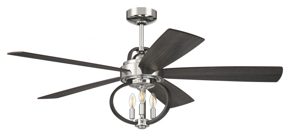 52" Ceiling Fan w/Wi-Fi, DC Motor, Blades, LED Light Kit