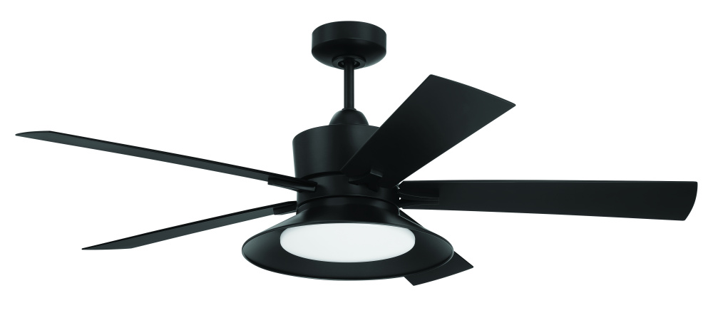 52" Ceiling Fan w/5 Blades, Wi-Fi & LED Light Kit, Wet