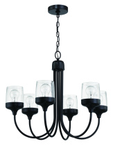Craftmade 58126-FB - Wrenn 6 Light Chandelier in Flat Black