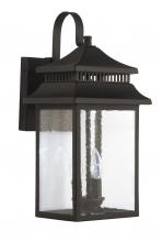 Craftmade ZA3124-TB - Crossbend 3 Light Large Outdoor Wall Lantern in Textured Black