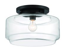 Craftmade X3114-FB - Peri 1 Light 14" Flushmount in Flat Black