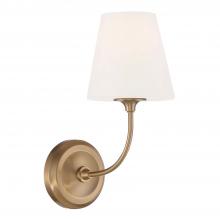 Crystorama 2441-OP-VG - Libby Langdon for Crystorama Sylvan 1 Light Vibrant Gold Sconce