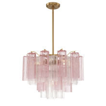 Crystorama ADD-306-AG-SP - Addis 6 Light Aged Brass Chandelier