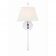 Crystorama REN-261-PN - Renee 1 Light Polished Nickel Sconce