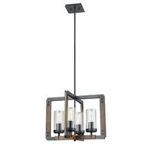 DVI DVP38620GR+IW-CL - OKANAGAN 4 LIGHT PENDANT