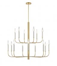 DVI DVP44045MF+PSB - OLIVIA 2 TIER CHANDELIER
