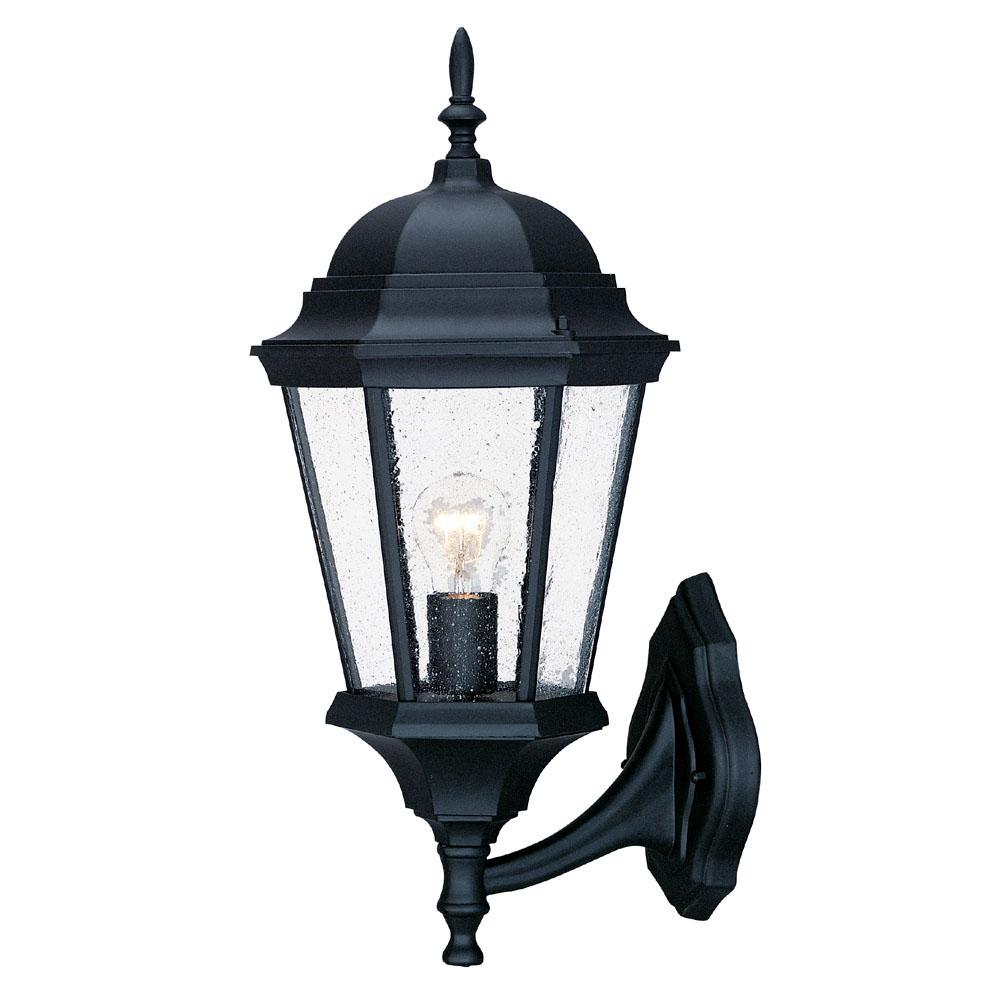 Richmond Collection Wall-Mount 1-Light Outdoor Matte Black Light Fixture