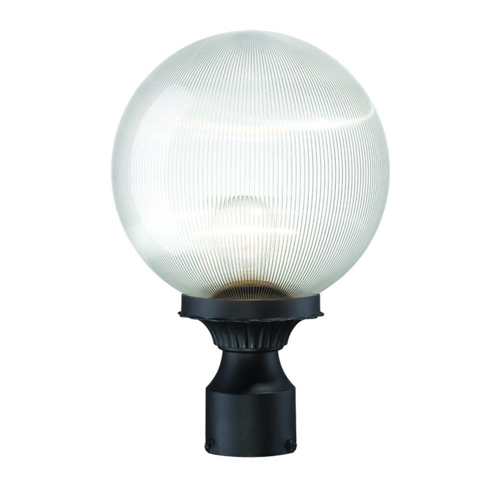 Havana Collection Post-Mount 1-Light Outdoor Matte Black Light Fixture