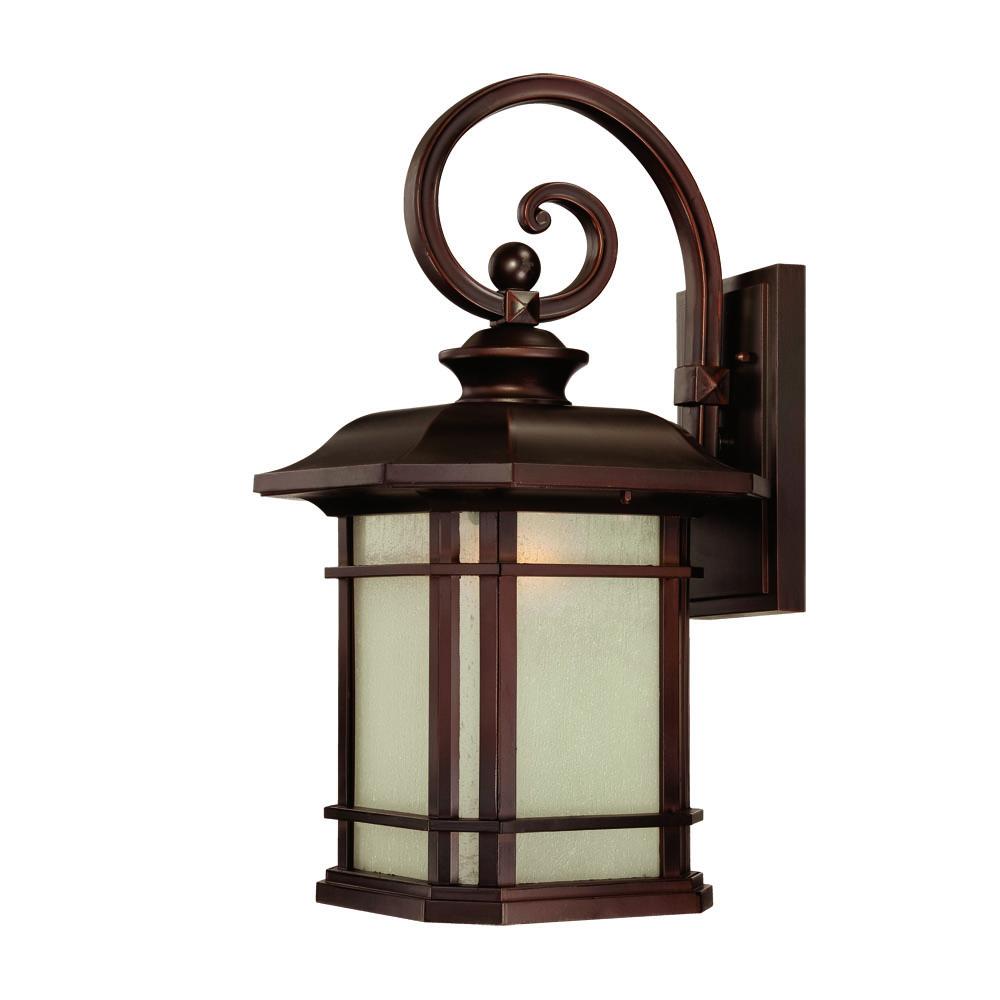 Somerset Collection Wall-Mount 1-Light Outdoor Architectural Bronze Light Fixture