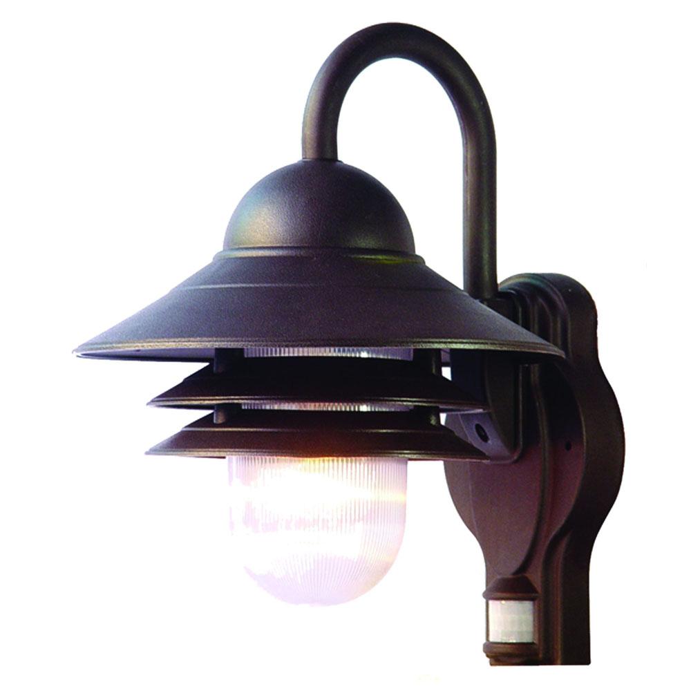 Mariner Collection Wall-Mount 1-Light Outdoor Architectural Bronze Light Fixture