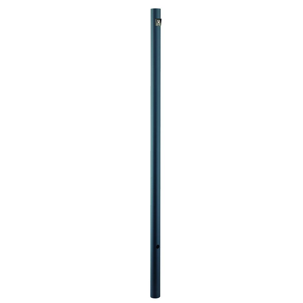 Direct-Burial Lamp Posts Collection 7 ft. Matte Black Smooth with Photocell Lamp Post
