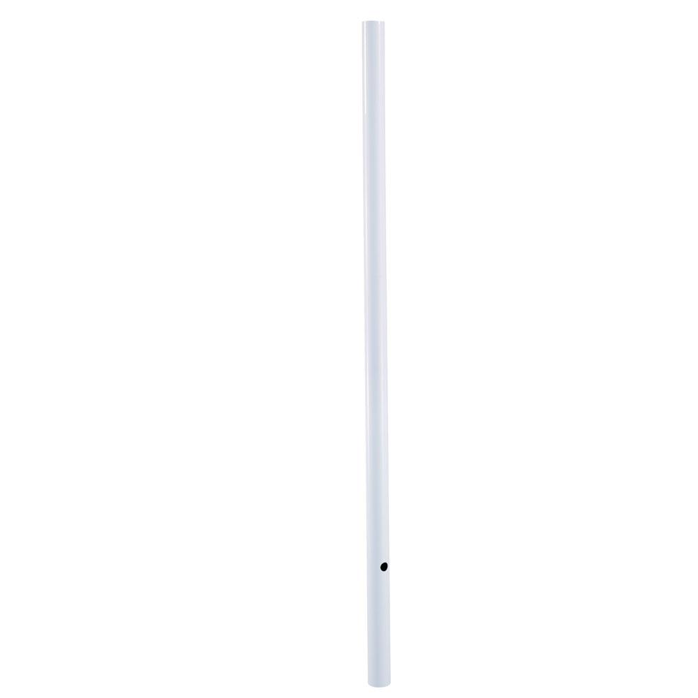Direct-Burial Lamp Posts Collection 7 ft. Gloss White Smooth Lamp Post