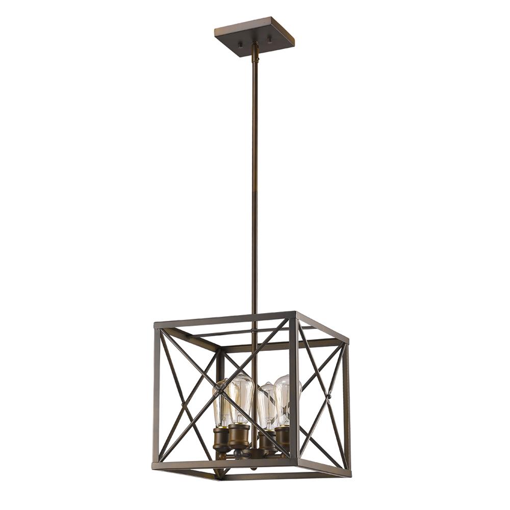 Brooklyn Indoor 4-Light Pendant In Oil Rubbed Bronze