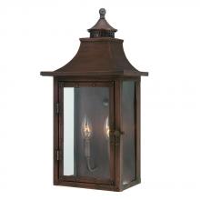 Acclaim Lighting 8312CP - St. Charles Collection Wall-Mount 2-Light Outdoor Copper Patina Light Fixture