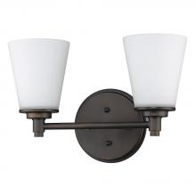 Acclaim Lighting IN41341ORB - Conti Indoor 2-Light Bath W/Glass Shades In Oil Rubbed Bronze
