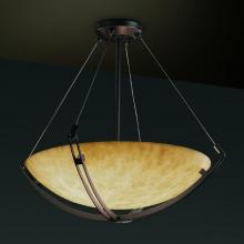 Justice Design Group CLD-9724-35-DBRZ-LED6-6000 - 36" LED Pendant Bowl w/ Crossbar