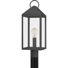 Quoizel TPE9008MB - Thorpe 1-Light Mottled Black Outdoor Post Lantern