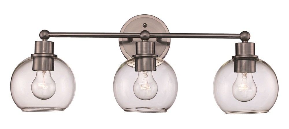 Grand Collection 3-Light Globe Shaded Vanity Wall Light