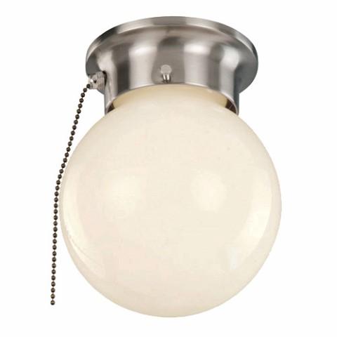 Dash 6" Flush Mount Globe Ceiling Light with Pull Chain