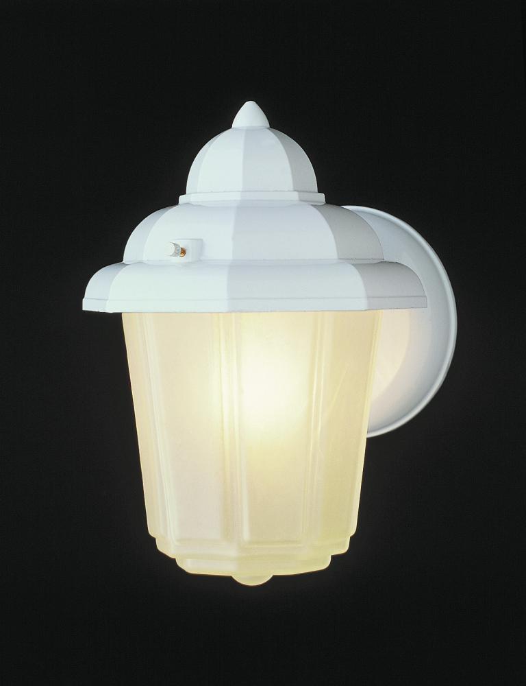 Dale Collection 1-Light Pagoda Tiered Frosted Glass Wall Light