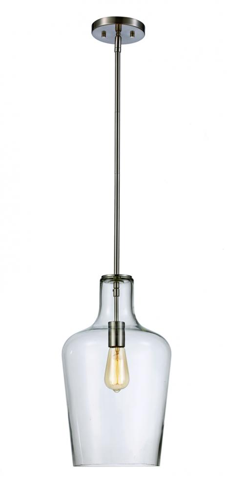 Dorsey 1-light, 10.5-inch, Glass Jar Mini Pendant Light